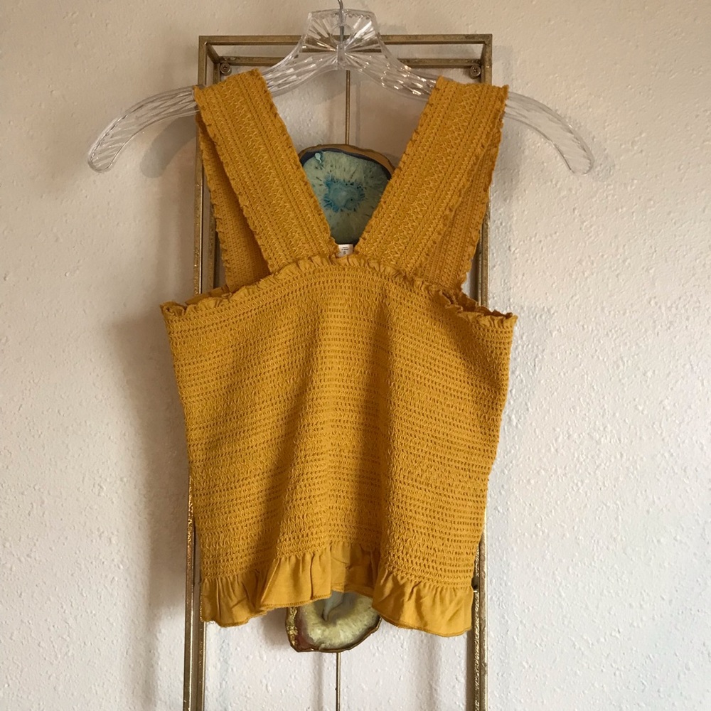 Yellow Crop Top - Picture 3 of 4